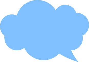 Cloud Speech bubbles. Vector icon.