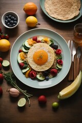 A delicious dish with a perfectly cooked egg on top