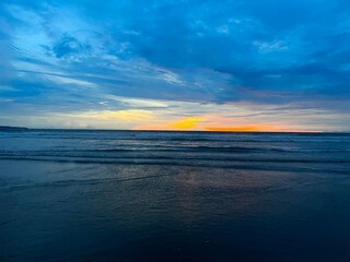 Night Beach of BaliKuta, Indonesia