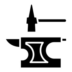 Vector Design Anvil Icon Style