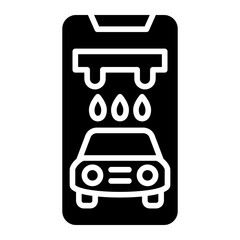 Vector Design Car Wash App Icon Style