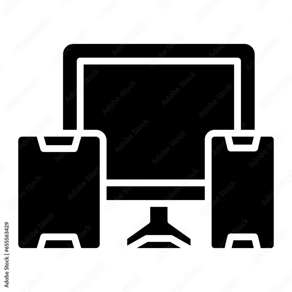 Poster vector design responsive design icon style