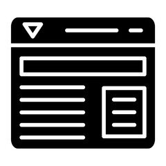 Vector Design Website Layout Icon Style