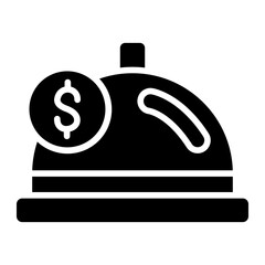 Vector Design Catering Fee Icon Style