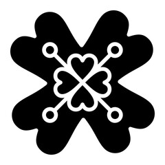 Vector Design Four Leaf Clover Icon Style