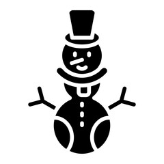 Vector Design Snowman Without Snow Icon Style