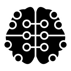 Vector Design Neural Network Icon Style