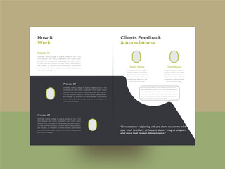 Modern Bi fold broacher fesign