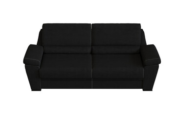 comfortable soft sofa isolated on transparent background, interior furniture, 3D illustration, cg render