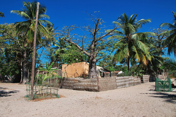 Small village on Carabane island in Casamance river, Ziguinchor Region, Senegal, West Africa