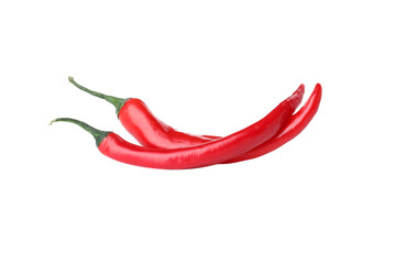 PNG, hot chili pepper fruit, isolated on white background. - obrazy, fototapety, plakaty