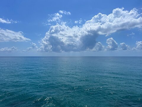 Sea and sky.