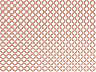 パターン壁紙イラスト　七宝柄　オレンジ