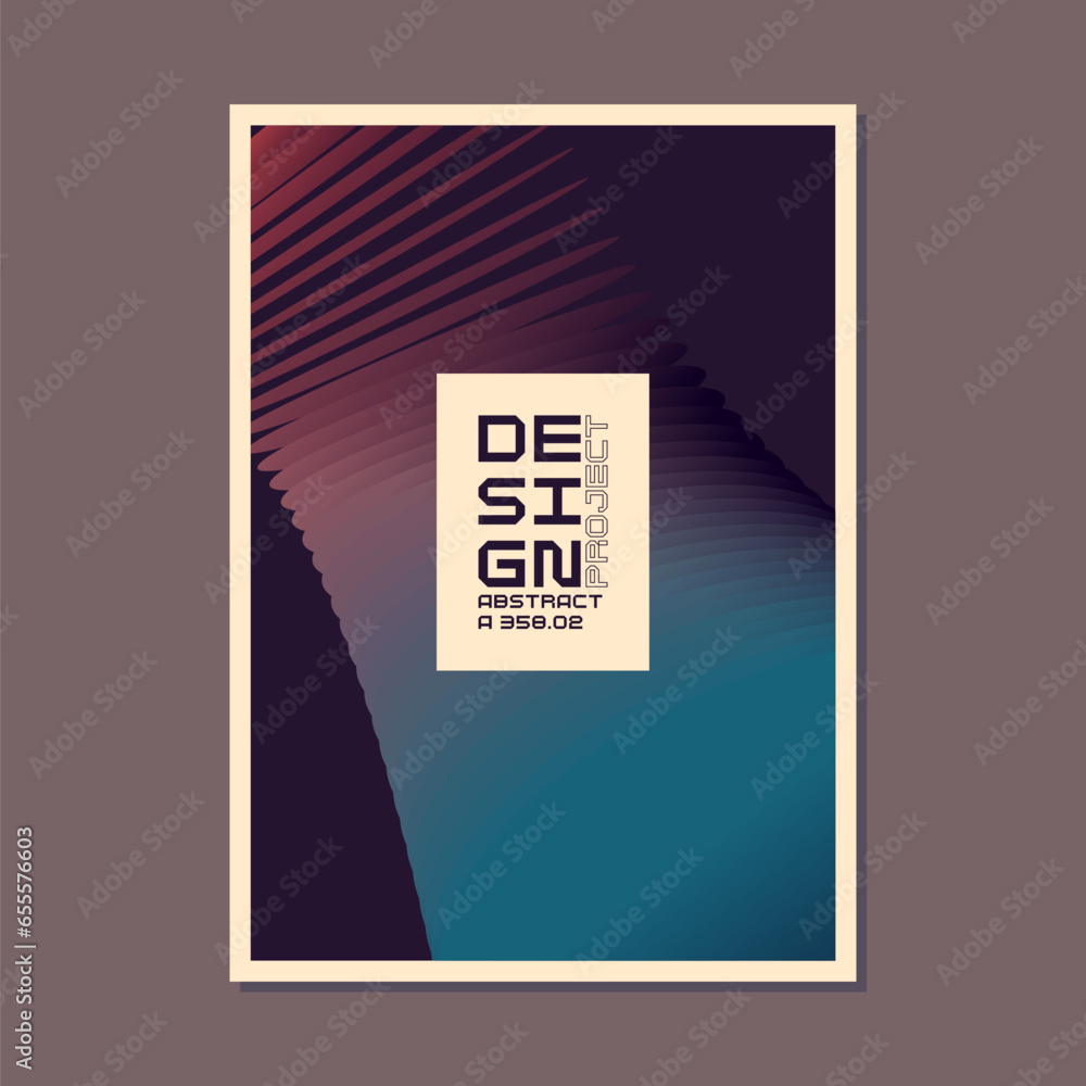 Poster a template to use in your design. a composition of geometric shapes. graphic elements for design and