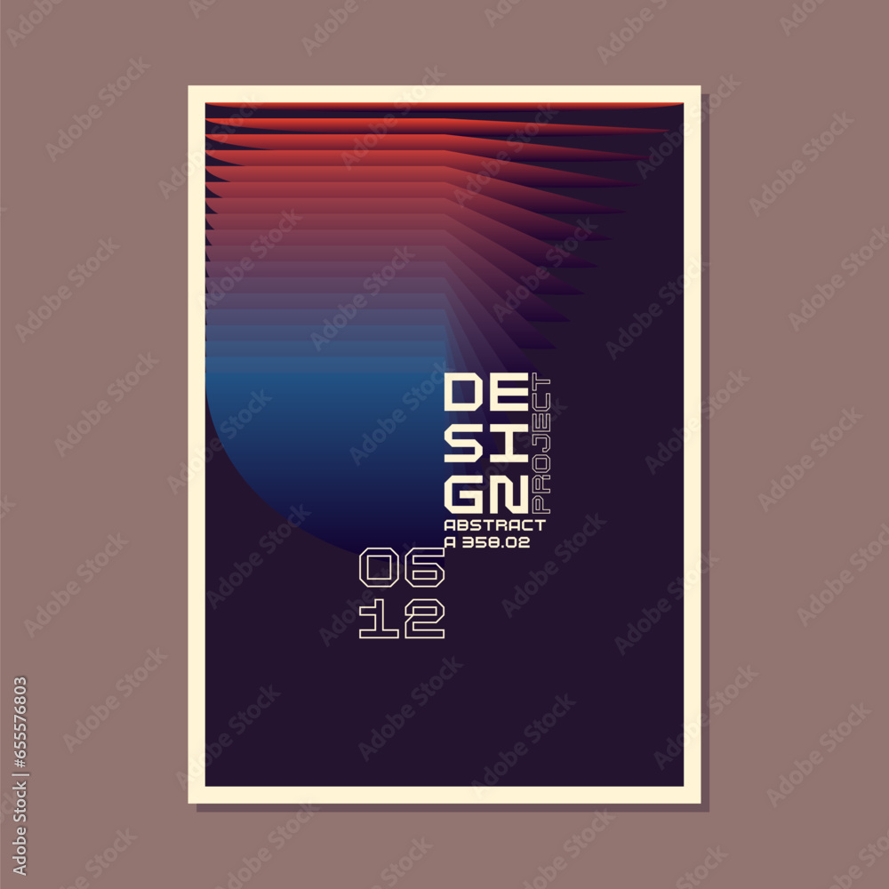 Poster a template to use in your design. a composition of geometric shapes. abstract background. modern pos