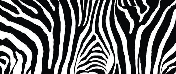 Trendy zebra skin pattern background. Abstract art background vector design with animal skin, doodle. Creative illustration for fabric, prints, cover, wrapping paper, textile and wallpaper. © TWINS DESIGN STUDIO