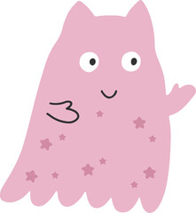 Ghost vector flat illustration