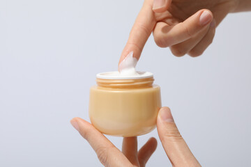 Concept of skin and body care, cream cosmetic