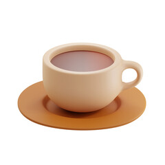 Obraz na płótnie Canvas Coffee Cup 3D illustration