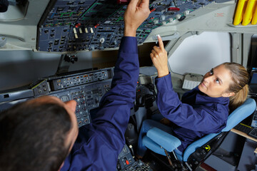 device in the pilot cockpit