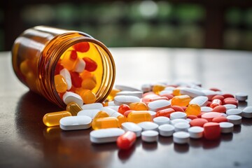 prescription medicine for cholesterol reduction on a table