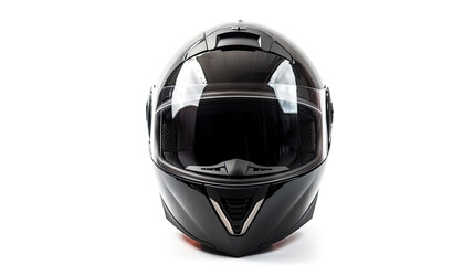 Fototapeta premium Motorcycle helmet over isolate on white background. Generative Ai