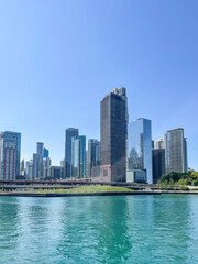 Fototapeta na wymiar Chicago River Boat Architecture Tour