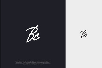 Initial Letter BS Logo signature style monogram typography for business name. Vector logo inspiration
