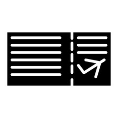 Boarding Pass Icon Style