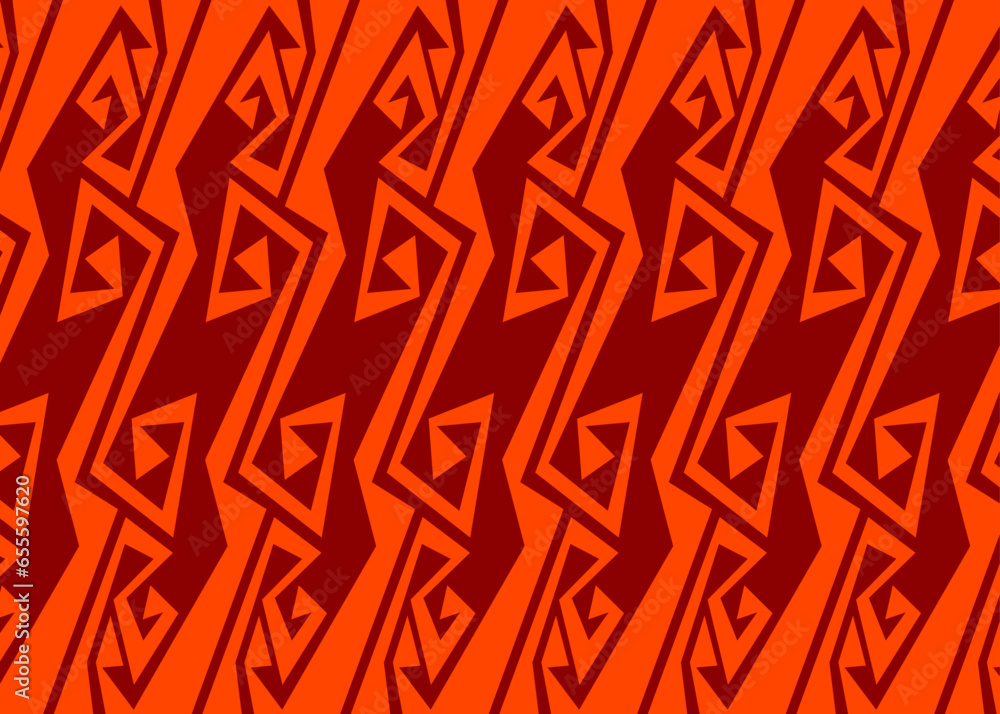 Poster minimalist background with simple ethnic ornament pattern. geometric aztec pattern