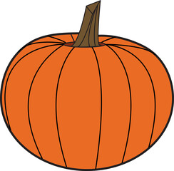 Pumpkin isolated on white