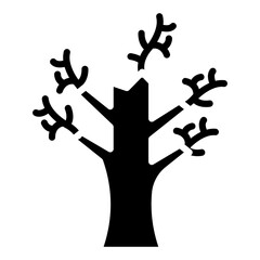 Dry Tree Icon Style
