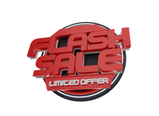 Flash Sale Limited Offer - 3D banner