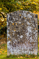 Autumn churchyard Worcestershire England UK