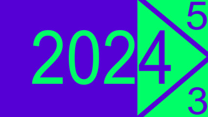 Happy new year 2024 changing