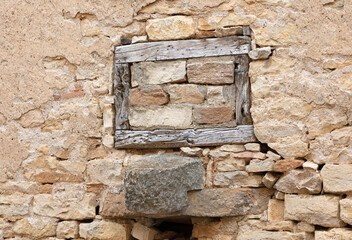 Details of an old French monastery