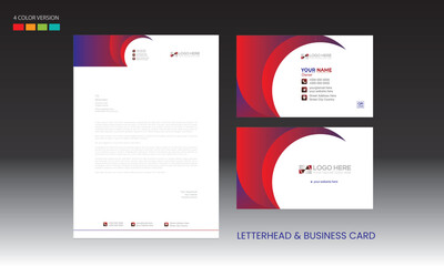 letterhead and business card design