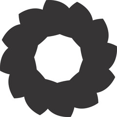 abstract round flower icon