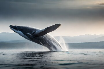 Fototapeta premium dolphin jumping out of water
