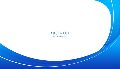 Abstract background with blue curve elements