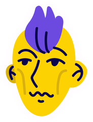 Yellow Skin Cartoon Character