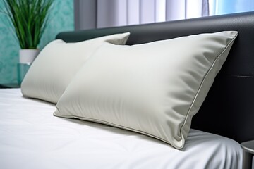 orthopedic pillows on a bed