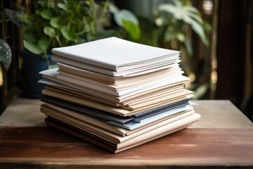 stack of sustainably sourced paper goods