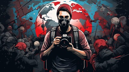 AI Modern Illustrations Celebrating World Press Freedom Day	