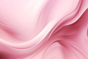 A vibrant pink background with abstract wavy lines