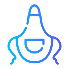 apron Line Gradient Icon