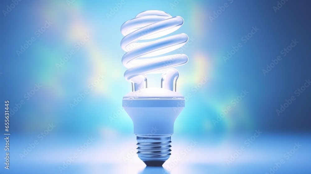Poster ai generated 3d image of sparkling light bulb