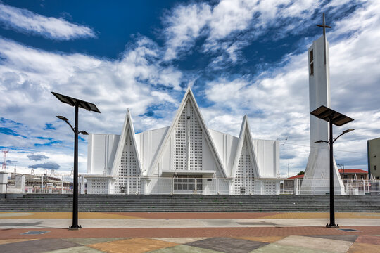 Iglesia Inmaculada Concepcion de Maria in the Central Plaza of Liberia, cathedral church in Costa Rica