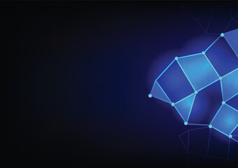 polygon signal telecoms digital background 