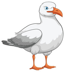 Seagull Standing Isolated